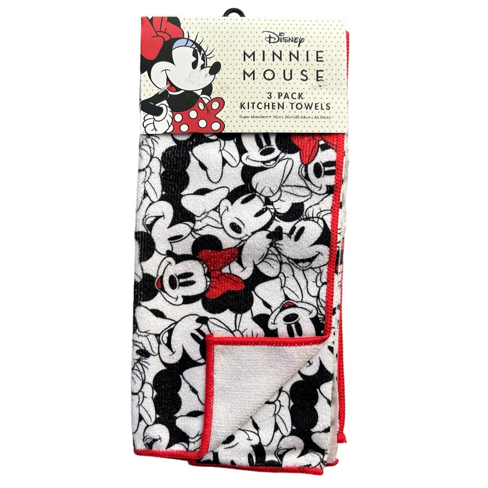 3 Pack Towels Mickey Minnie Mouse Hands Tea Dish